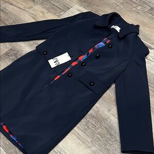 Zara deep blue trenchcoat